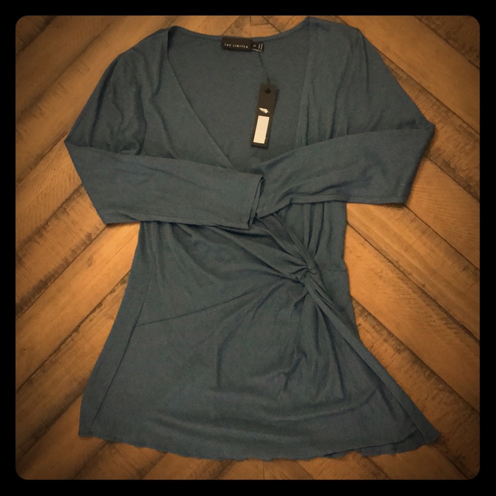 Pale Blue The Limited Cross Body Blouse